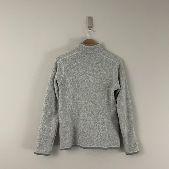 Patagonia Light Gray Better Sweater 1/4 Zip Pullover Jacket Size Small - Picture 2 of 5